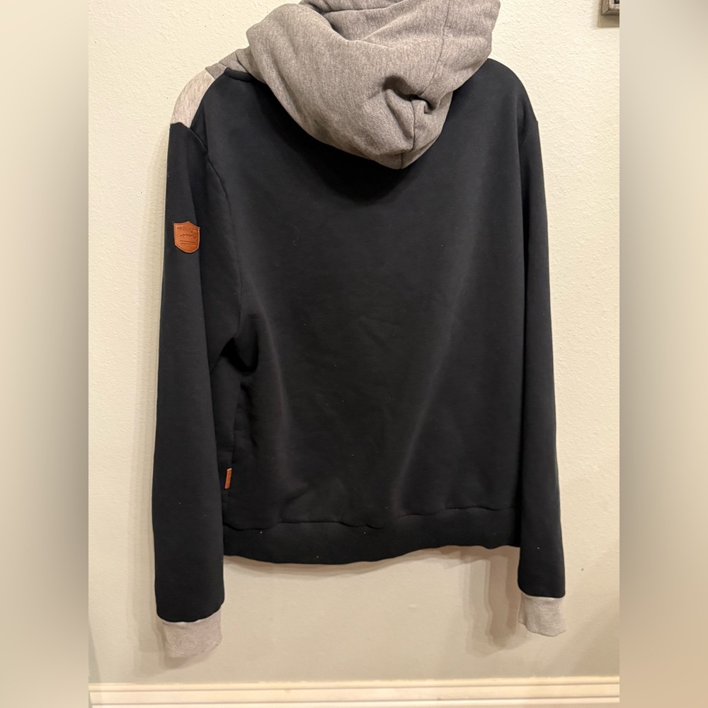 Mens Wanakome Gray and Brown Hoodie XL - Picture 4 of 5
